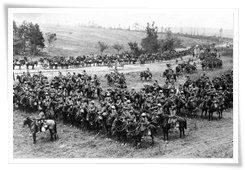 Le 18e lanciers britannique lors de la bataille de la Somme en 1916