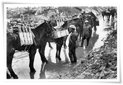 Le transport des munitions en 1917