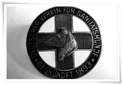 L'insigne de l'Association allemande des chiens médicaux