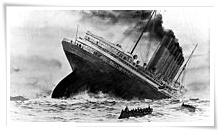 Le torpillage du Lusitania le 07 mai 1915